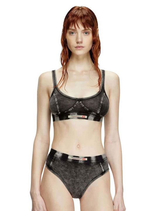 Diesel Women's Bra without Padding Black