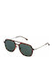 Lozza Unisex Sunglasses with Brown Tartaruga Frame and Green Polarized Lens SL4215M 710P