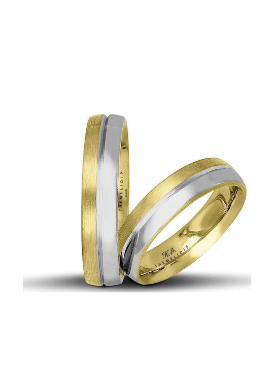 Themelidis Jewels Σετ Βέρες από Κίτρινο Χρυσό 1...