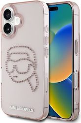 Karl Lagerfeld Iml Rhinestones S K Head Розов (iPhone 16) Karl Lagerfeld Iml Rhinestones S K Head Розов (iPhone 16)
