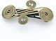 Barrette Künstlerisches Design Gold