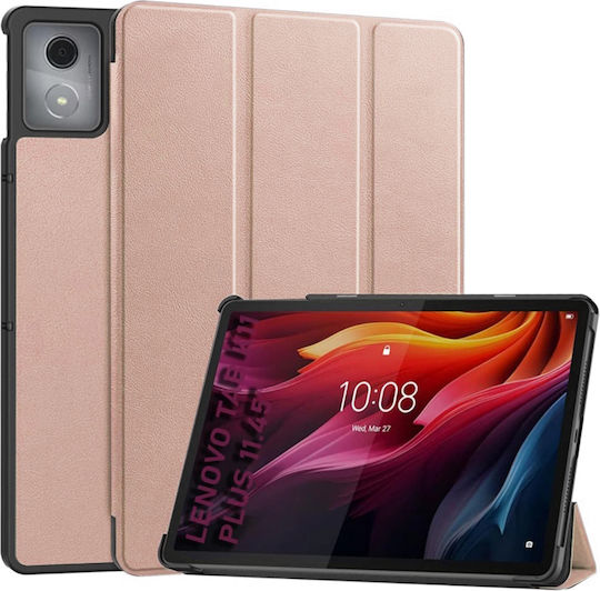 Techsuit Foldpro Флип капак Устойчив Розово злата (Lenovo Tab K11 Plus)