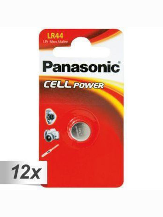 Panasonic Cell Power Αλκαλικές Μπαταρίες LR44 1.5V 12τμχ
