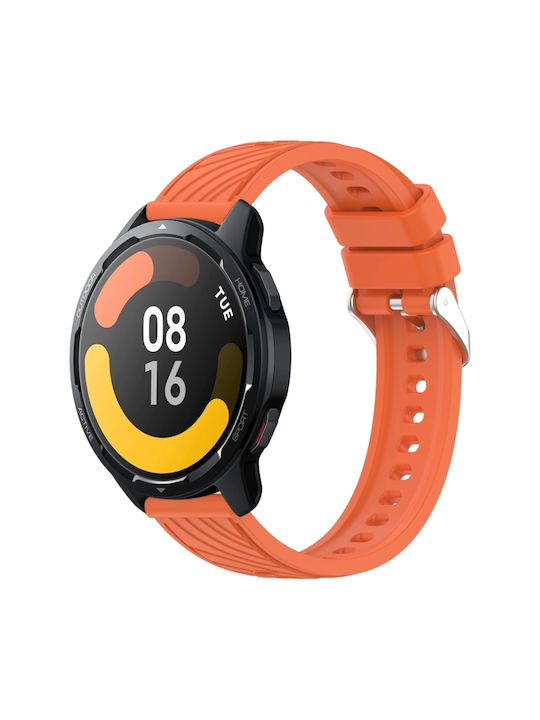 Stripe Texture Λουράκι Σιλικόνης Πορτοκαλί (Xiaomi Watch S1 Active)