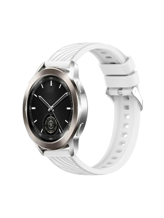 Stripe Texture Λουράκι Σιλικόνης Λευκό (Xiaomi Watch 2 Pro / Watch S3)