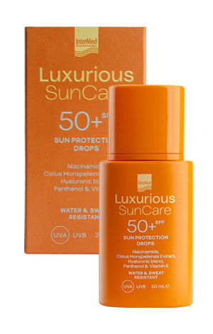 InterMed Luxurious SunCare Sun Protection Drops Αντηλιακό Προσώπου SPF50+ 30ml