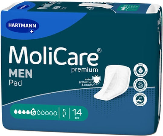 Hartmann Molicare Premium Ανδρικές Σερβιέτες Ακράτειας 14τμχ