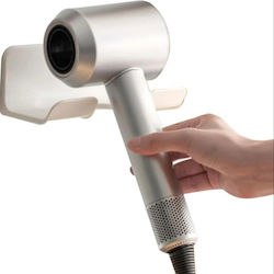 Hair Dryer Holder Zola Plastic 14.5x5.5x10 Cm White Hair Dryer Holder Zola Plastic 14.5x5.5x10 Cm White