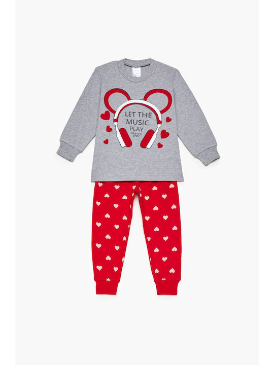 Pretty Baby Kids' Pajamas Winter Cotton Grey Me...