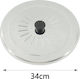 Tpster Capac pentru oală din oțel inoxidabil 34cm 14306