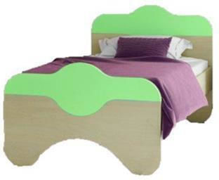 Kinderbett Einzeln Beige für Matratze 90x200cm