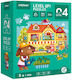 Детски Пъзел Level 4 Town за 5+ години+ Години 88бр MiDeer