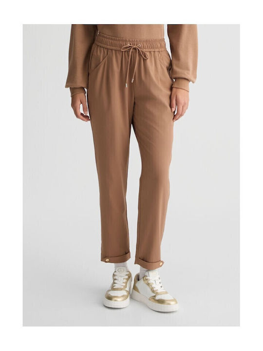 Liu Jo Hero Women's Fabric Trousers Tabac Brown