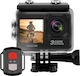 Sencor 3CAM 4K10WRD 128GB Action Camera 4K Ultra HD Υποβρύχια (με Θήκη) με Οθόνη 2" και Wi-Fi Μαύρη
