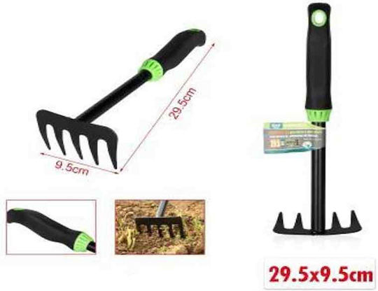 KMT Tools 2904809 Gartenrechen Bogenharke mit Stiel