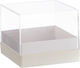 Weiße Plexiglas-Geschenkbox 12x12x10cm Rt213 Nv-7130213-weiß