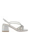Carmen300 Sandalen mit Strass Silber