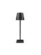 GTSA Metal Table Lamp LED with Black Shade and Base