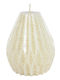 Kaemingk Christmas White Candle 12x10cm