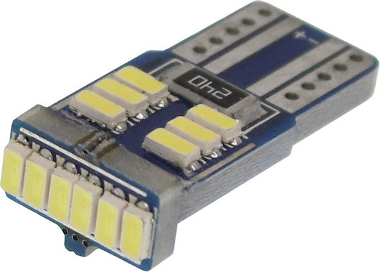 Λάμπα Αυτοκινήτου T10 / W5W / W16W Canbus LED 6000K Ψυχρό Λευκό 12V 1.5W