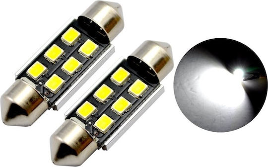 Heleco Λάμπες Αυτοκινήτου & Μοτοσυκλέτας C5W Canbus LED 6000K Ψυχρό Λευκό 3W 2τμχ