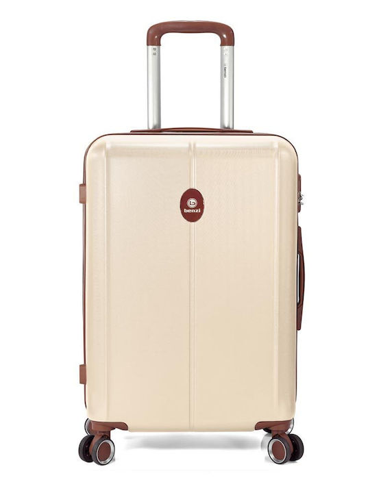 Benzi Großer Hartreisekoffer Beige mit 4 Rädern...