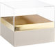 Nuova Vita Hârtie Cutie pentru Cadou Auriu 12x10x12cm.