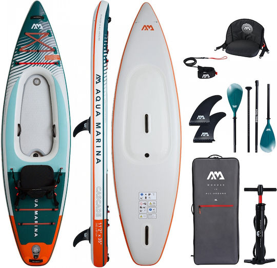 Aqua Marina Cascade Φουσκωτή Σανίδα SUP / Kayak με Μήκος 3.4m Πολύχρωμη