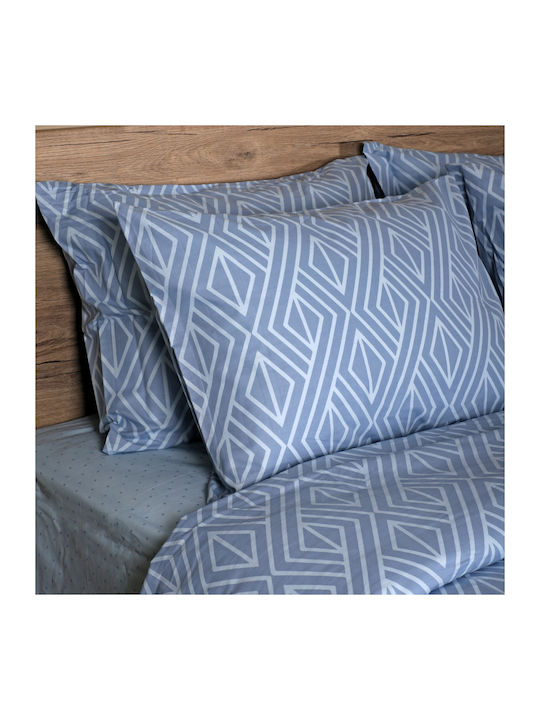 White Fabric Parker Σετ Σεντόνια King Size 260x...