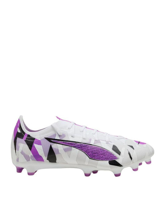 PUMA Ultra 5 Match Футболни Обувки с Бутони Бял
