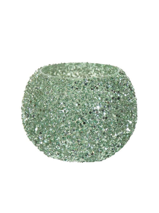 Art et Lumiere Candle Holder Glass in Green Col...
