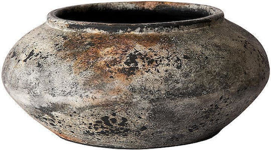 Muubs Βάζο Πήλινο Πορτοκαλί Φ35xΥ17cm