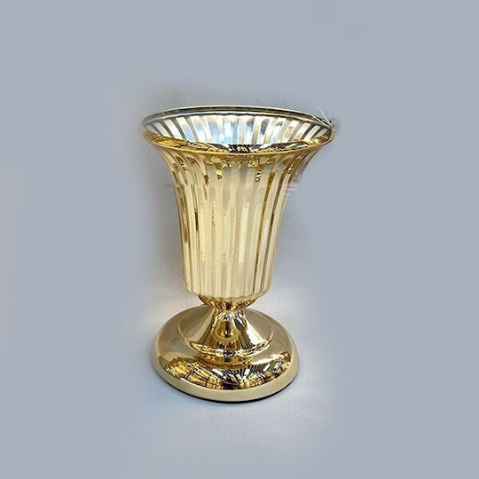 Διακοσμητικό Βάζο Metallisch Gold 14.5x14.5x21cm 1Stück