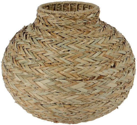 Kaemingk Βάζο Ψάθινο Μπεζ Φ33xΥ33cm