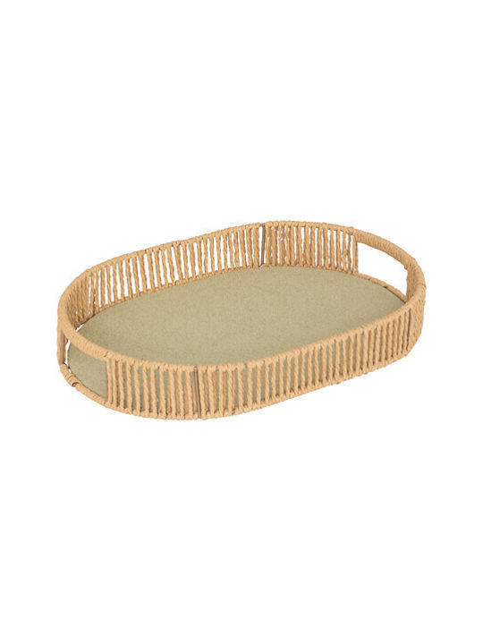 Atmosphera Tavă Decorativă Rattan Oval 31x21x5.7cm 1buc