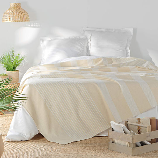 L-c Adele Pique Blanket Super King 220x240cm Natural