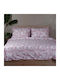 White Fabric Husă de Pilotă Bumbac Single 170x250 Feather Roz