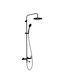 Viospiral Shower Column with Mixer Black