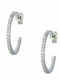 Kloxx Earrings Hoops made of Silver with Stones