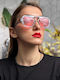 SeeVision Unisex Sonnenbrille mit Gray Kunststoff Gestell und Rosa Linse 50146-PINK/GREY