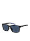 Under Armour Men's Sunglasses with Black Plastic Frame and Blue Lens UA0010FS807