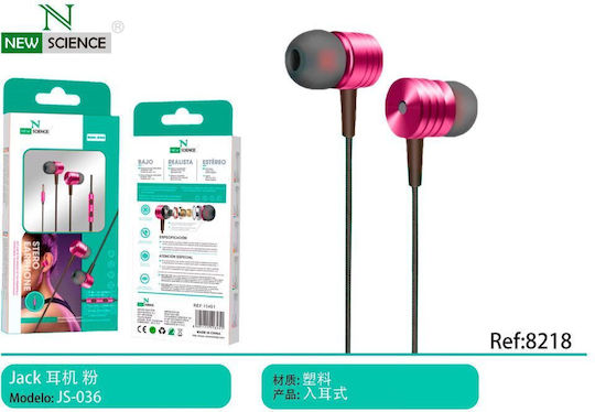 Ακουστικά Ψείρες In Ear Κόκκινα js-036-3