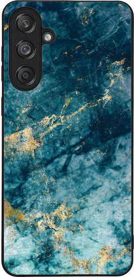 Sonique Marble Serie Hülle für Samsung Galaxy M55 5G Blau