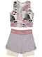 Kids' Set with Shorts Summer 2pcs Ecru