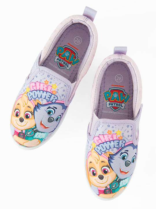 Paw Patrol Παιδικά Sneakers Slip-on Μωβ