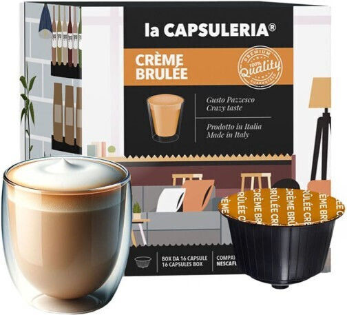 La Capsuleria Κάψουλες Espresso Creme Brulee Συμβατές με Μηχανή Dolce Gusto 16caps