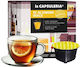 La Capsuleria Kapseln Tee Süßer Zitronentee Kompatibel mit Maschine Dolce Gusto 16Mützen