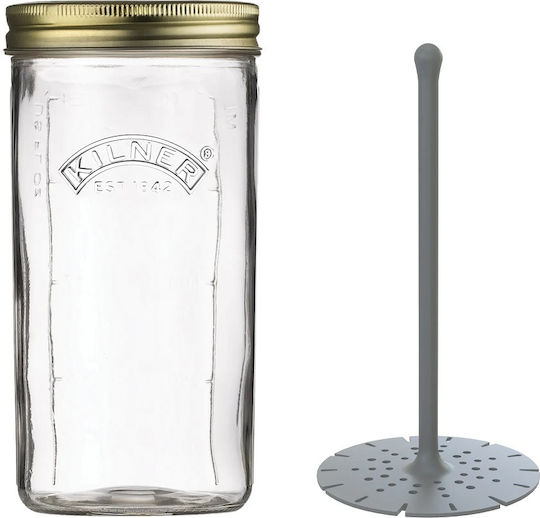 Pickle Jar 1L Ø12x22hcm Liftable Glass Silicone Kilner 0025.068 00041159