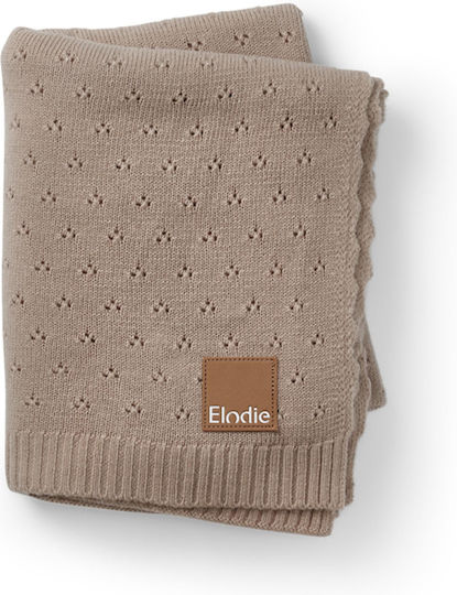 Κουβέρτα Πλεκτή Αγκαλιάς 75x100 Elodie Pointelle Ακρυλική Tender Taupe 30326206210na 75x100