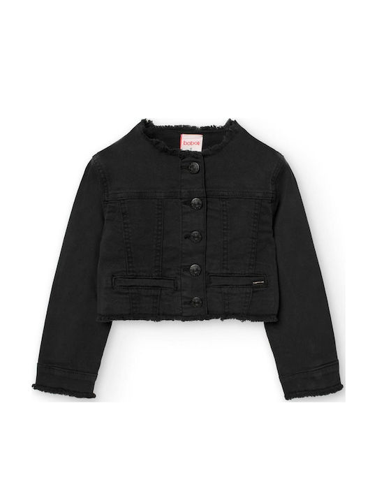 Boboli Παιδικό Τζιν Μπουφάν Black